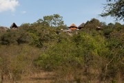 View of the lodge from the hide : 2014 Uganda